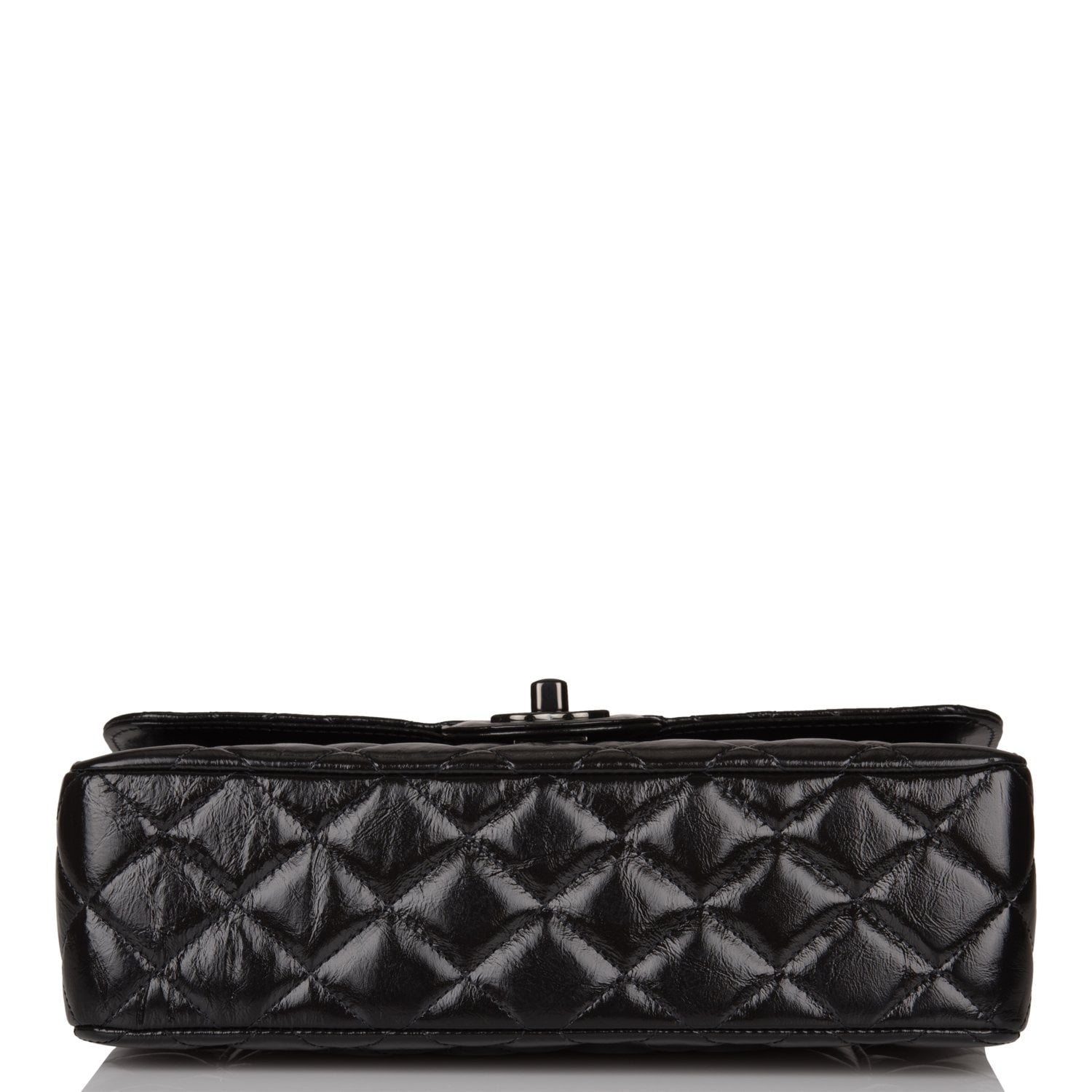 Chanel SO Black Quilted Shiny Calfskin Small Classic Double Flap Bag ...