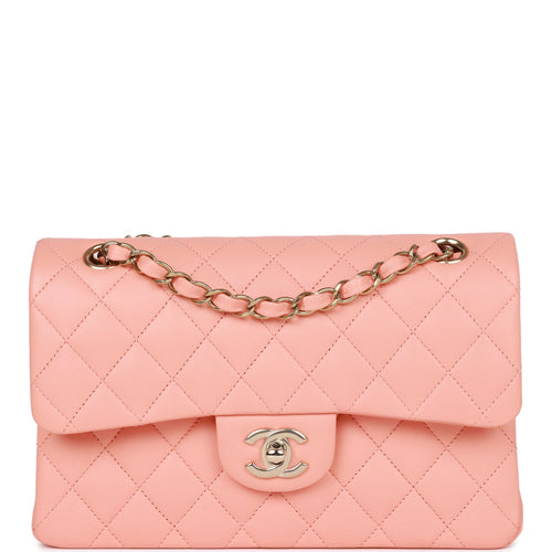 Chanel Pink Quilted Caviar Small Classic Double Flap Bag Light Gold Hardware  – Madison Avenue Couture