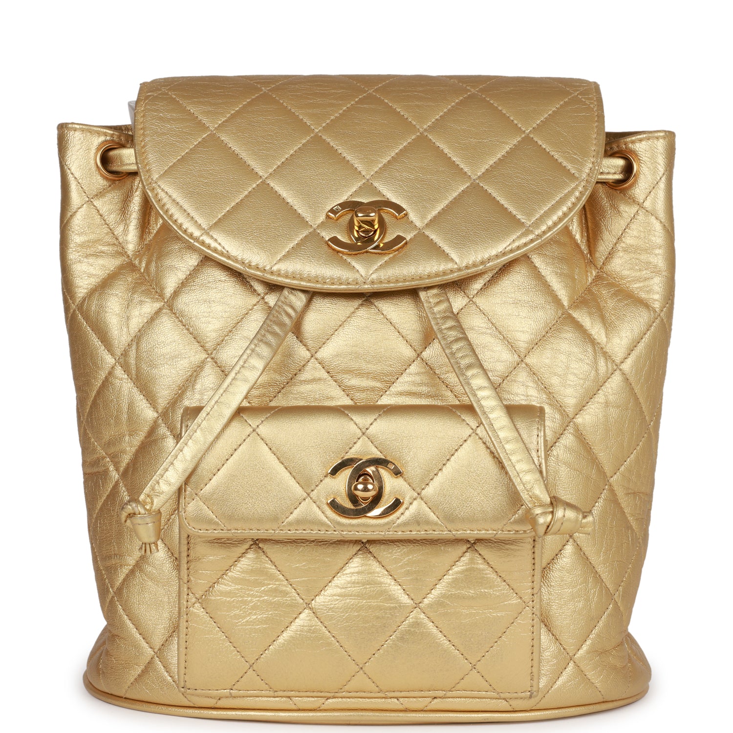 Vintage Chanel Flap Bag Gold Metallic Lambskin Gold Hardware – Madison  Avenue Couture