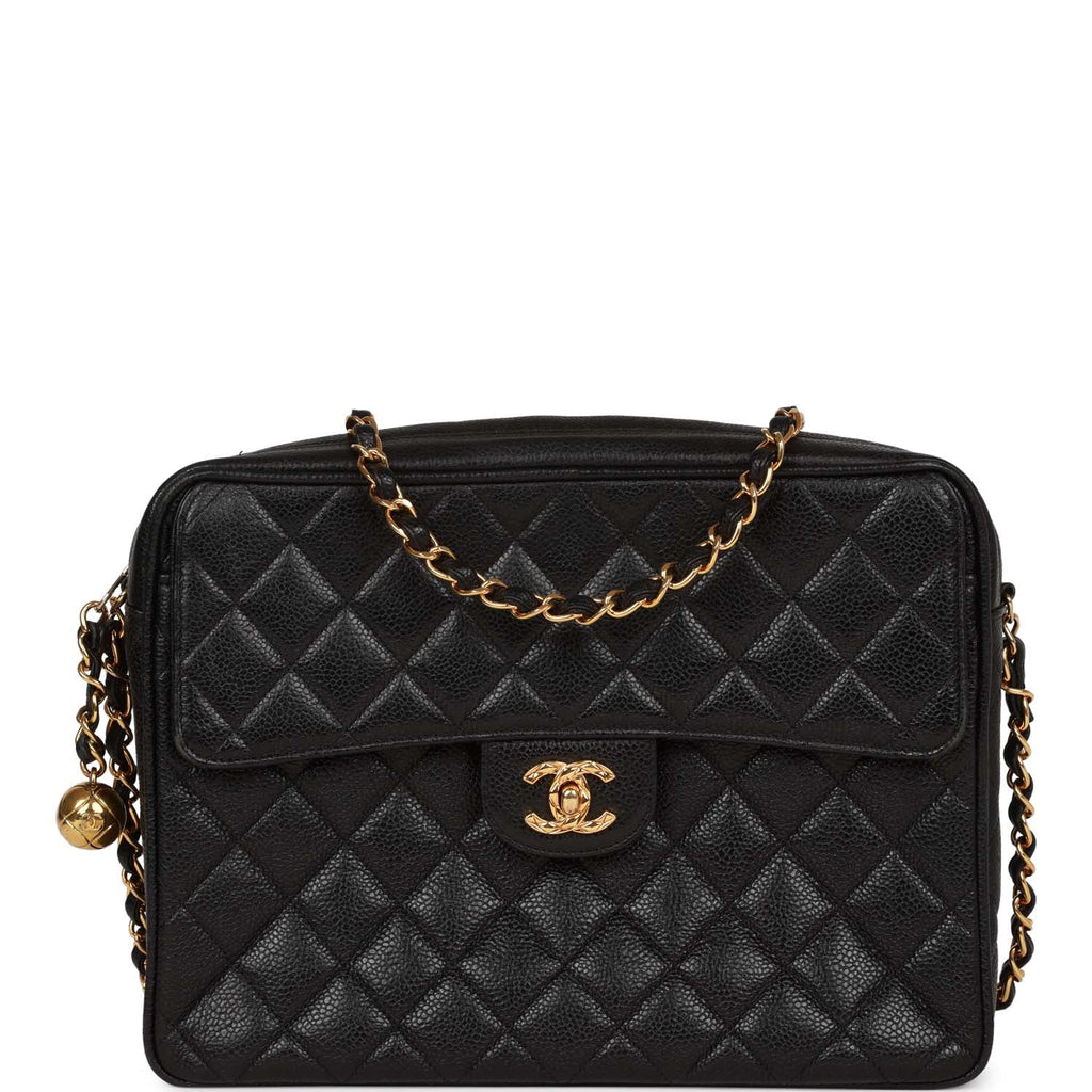 Chanel Vintage Camera Bag in Black Quilted Lambskin Luxury Bags  Wallets  on Carousell