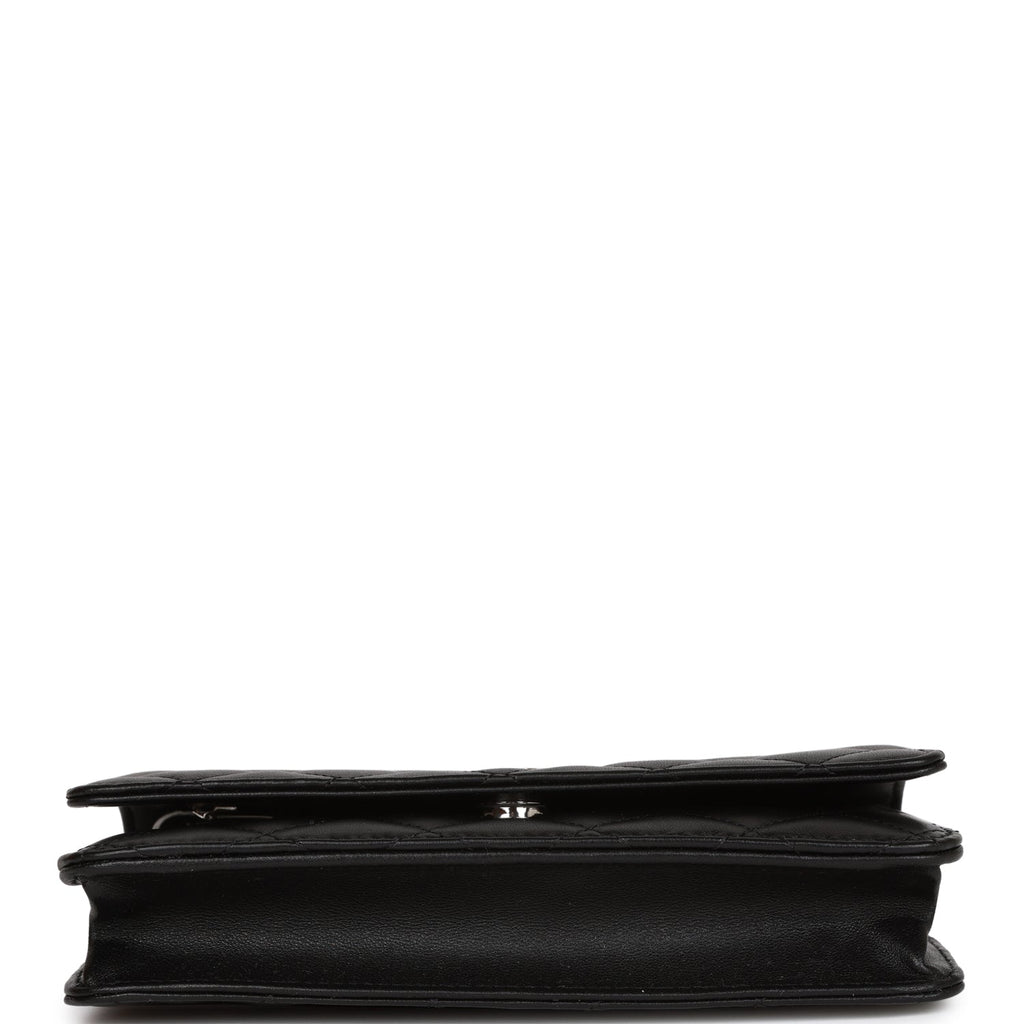 Chanel Wallet on Chain WOC Black Calfskin Silver Hardware – Madison Avenue  Couture