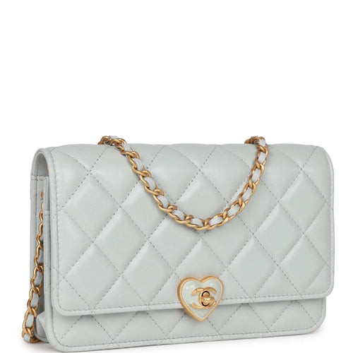 Chanel Heart Wallet on Chain WOC Black Lambskin Antique Gold Hardware –  Madison Avenue Couture