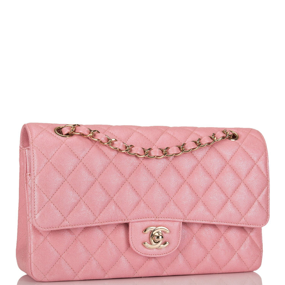 pink quilted chanel bag