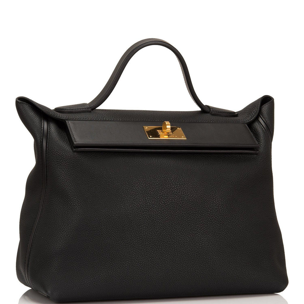 Hermes Black 24/24 Bag 35cm Gold 