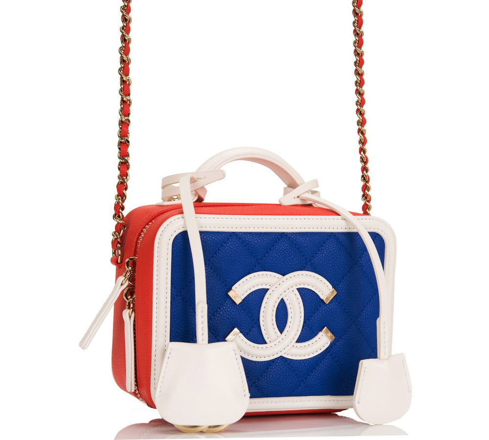 blue and red bag