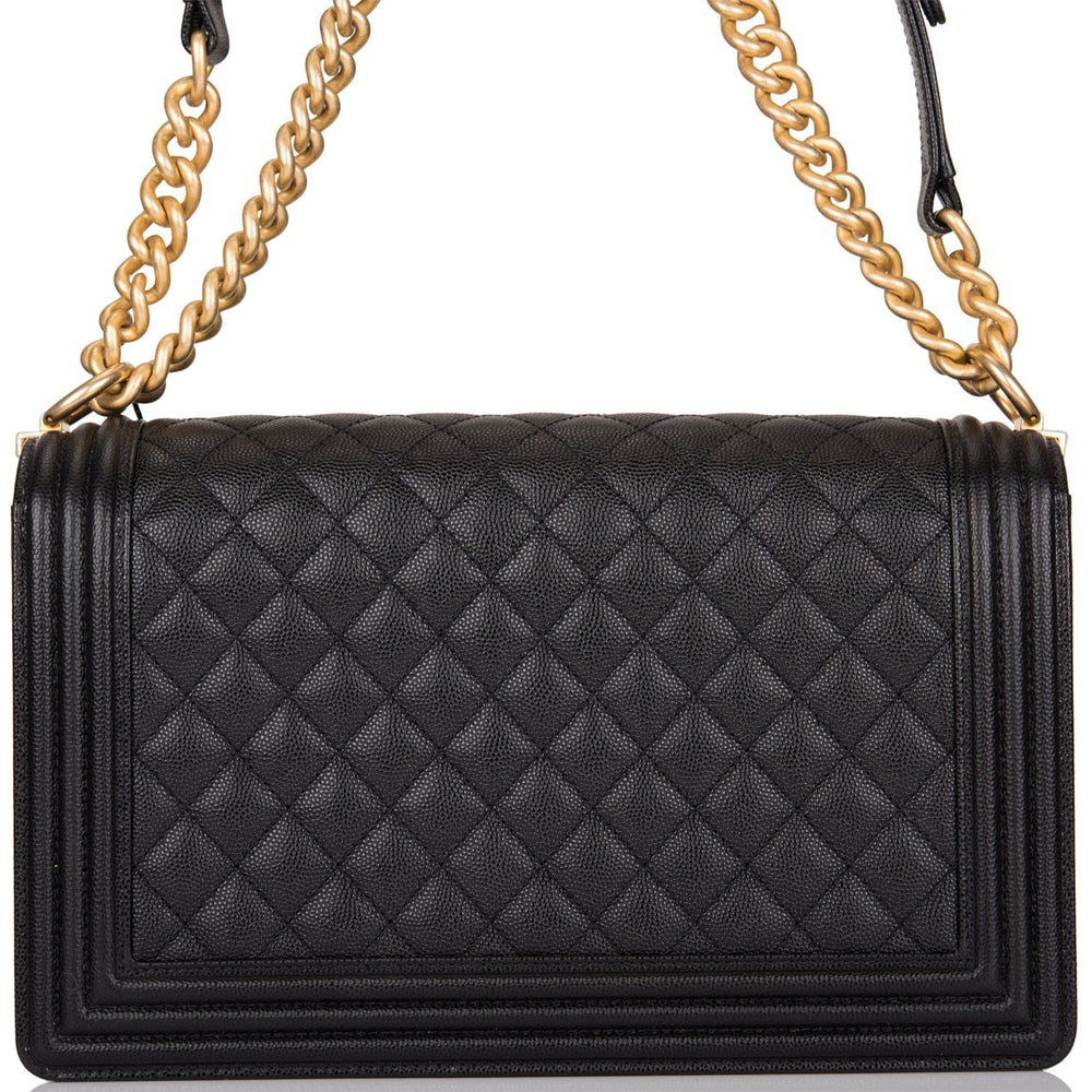 chanel boy bag grey gold