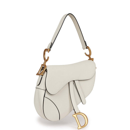 Vintage Christian Dior Saddle Bag Grey Diorissimo Canvas Gold Hardware –  Madison Avenue Couture