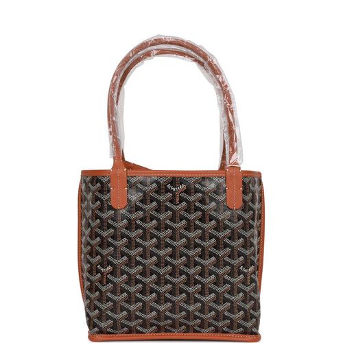 A Goyard Vendome Mini handbag in Goyardine canvas and chevroches