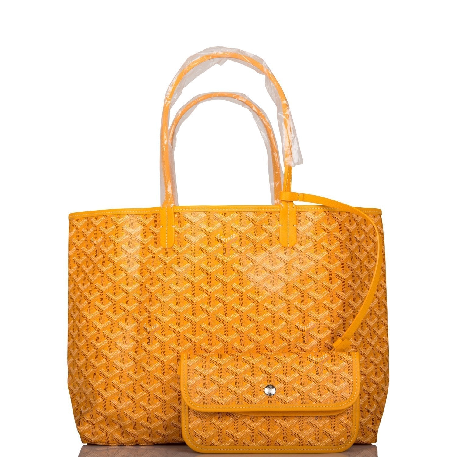 Goyard Goyardine Greige and Blue St. Louis GM Tote Bag Palladium