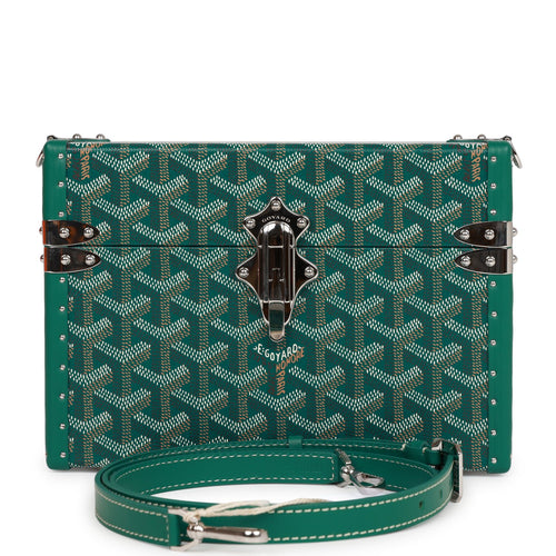 Goyard Goyardine Green Varenne Continental Wallet Bag Silver Hardware –  Madison Avenue Couture