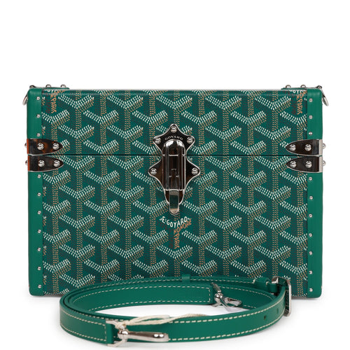 NEW Goyard Varenne Continental Wallet Crossbody Green Bag Removable Strap