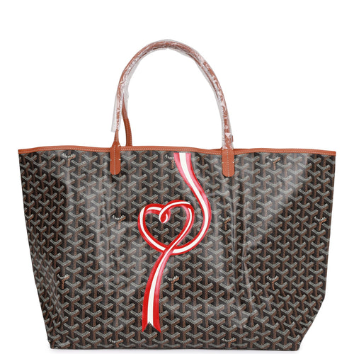 Goyard Goyardine Navy Hand-Painted Coeur St. Louis GM Tote Bag Silver –  Madison Avenue Couture