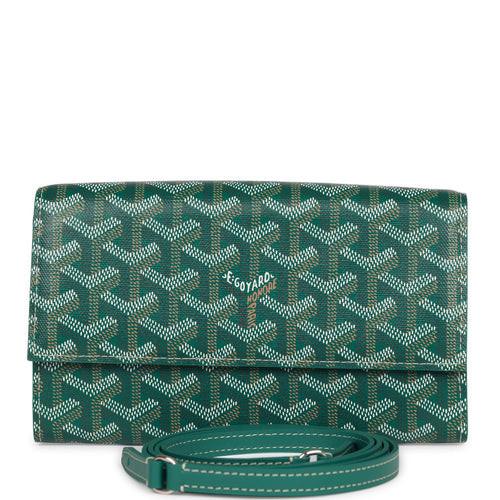 Goyard Goyardine Green Cassette Trunk Clutch/Shoulder Bag Silver Hardw –  Madison Avenue Couture