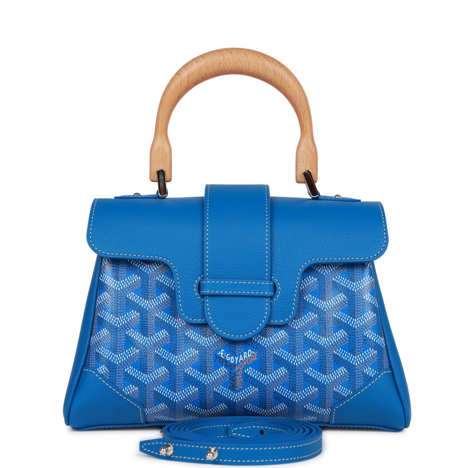 Goyard Goyardine Dark Blue Cassette Trunk Clutch/Shoulder Bag Silver H –  Madison Avenue Couture