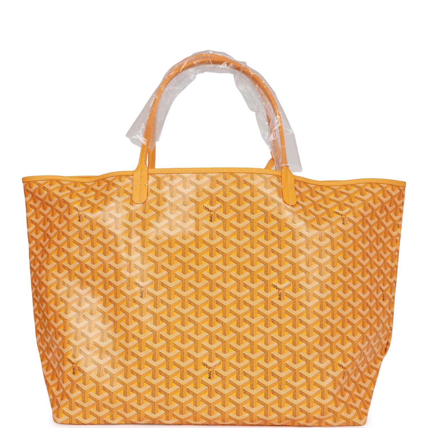 Goyard Goyardine Greige and Green St. Louis GM Tote Bag Palladium