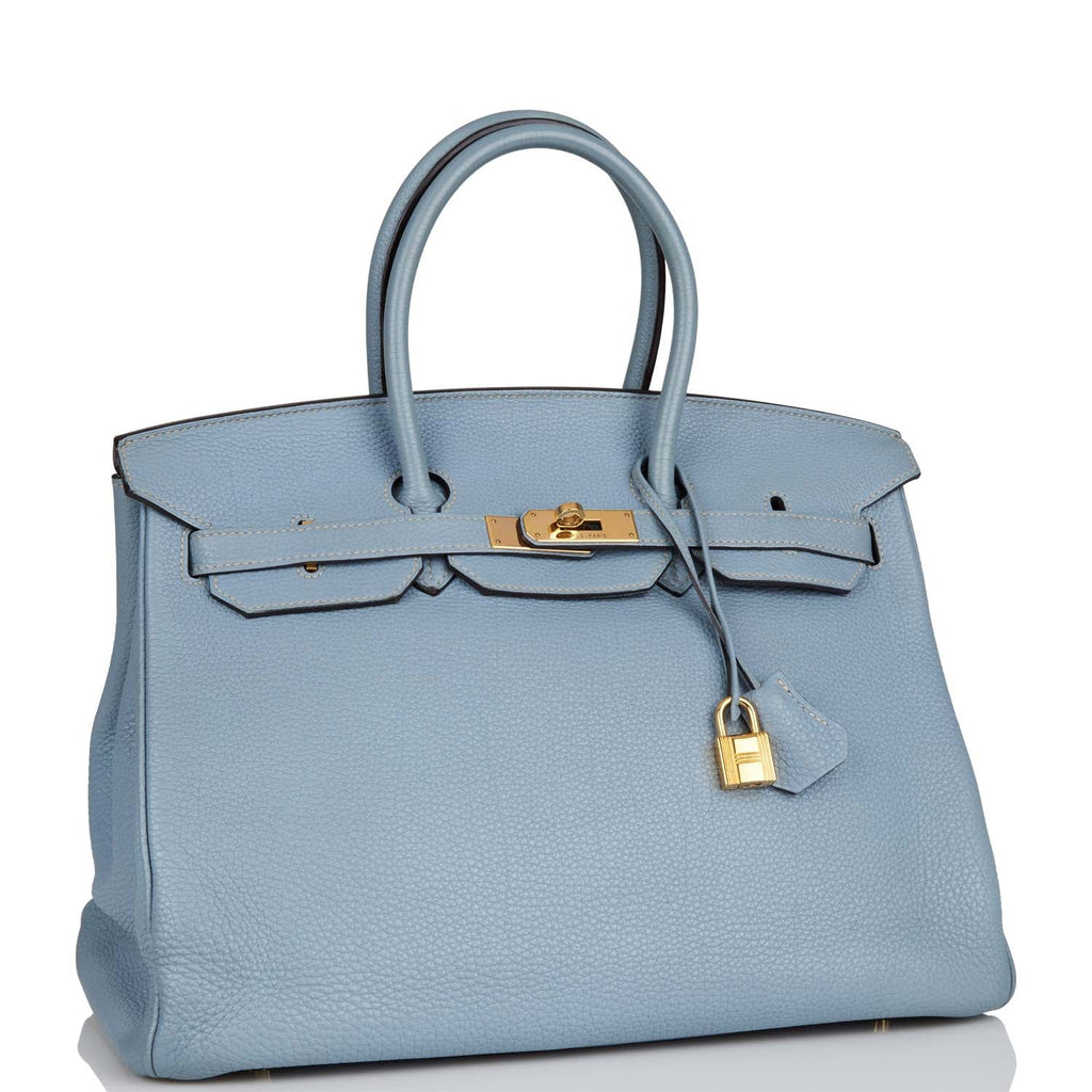 hermes birkin blue lin