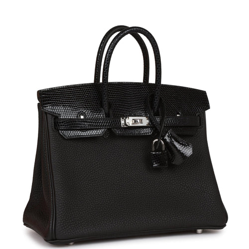 Hermes Birkin 30 Black Alligator and Ostrich Touch Palladium