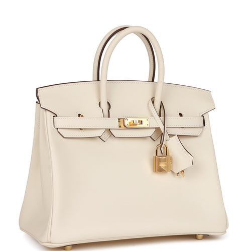 Hermes Birkin 25 Sesame Swift Gold Hardware - Vendome Monte