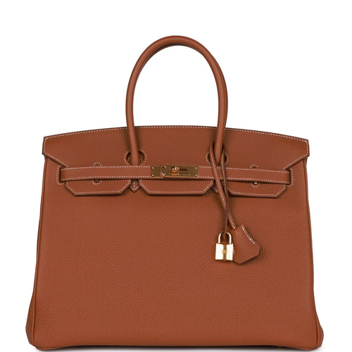 Hermes Birkin 35 Bag Bamboo Togo Leather with Gold Hardware – Mightychic