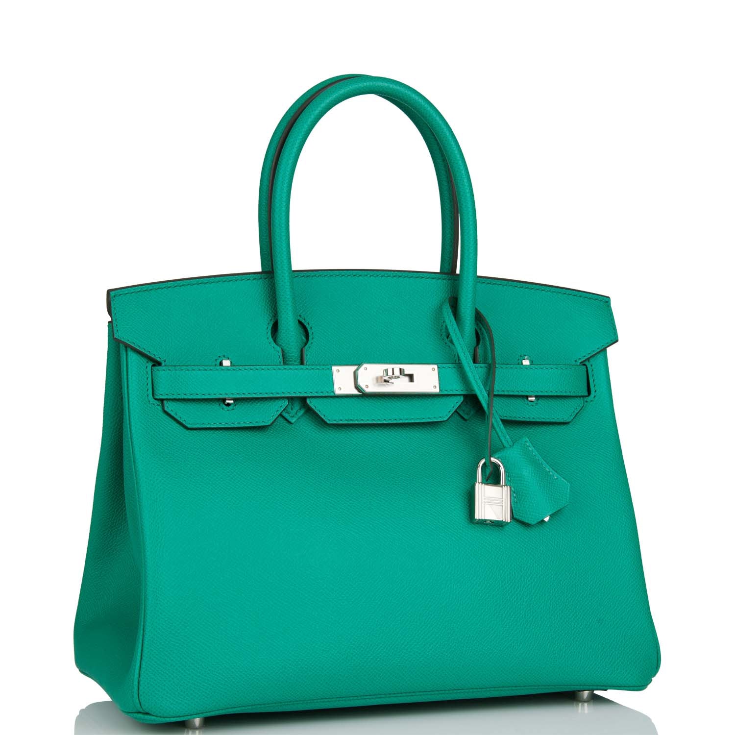 Hermes Birkin 30 Vert Jade Epsom Palladium Hardware – Madison Avenue ...