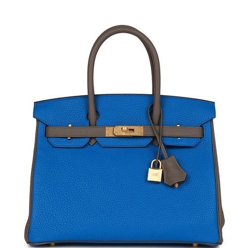 Hermes HSS Tri-Color Birkin Gris Tourterelle Etoupe Etain 35cm Bag - Chicjoy