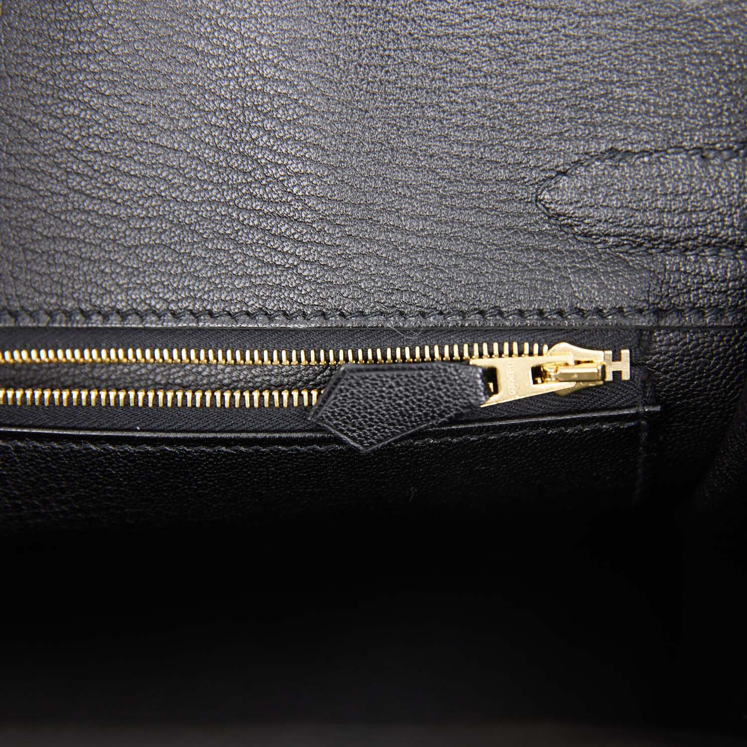 Hermes HSS Birkin 30 Black and White Clemence Brushed Gold Hardware ...