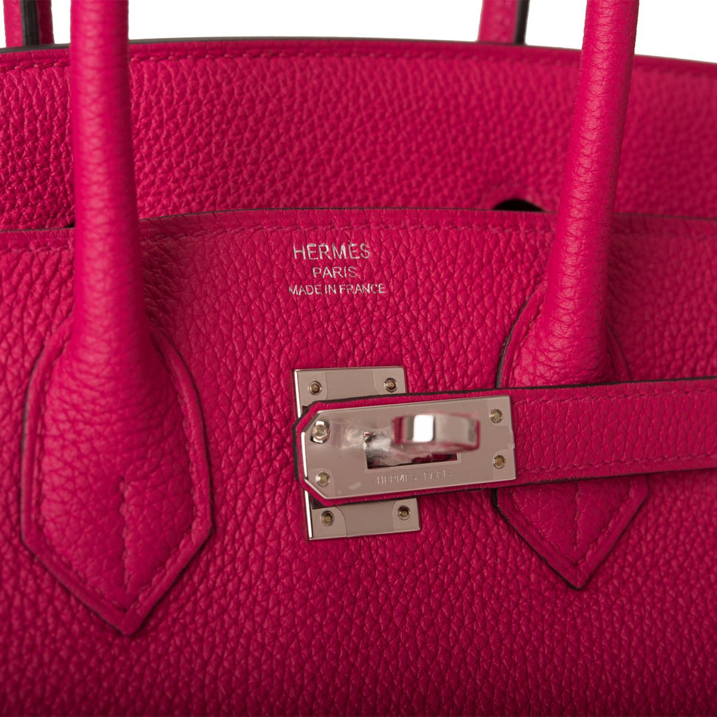 Hermes Rose Mexico Togo Birkin 25cm Palladium Hardware – Madison Avenue ...