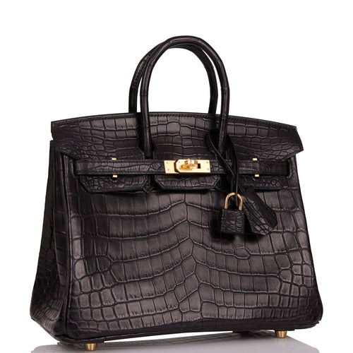 Hermes Birkin 25 Himalaya Niloticus Crocodile Diamond Encrusted Hardwa –  Madison Avenue Couture