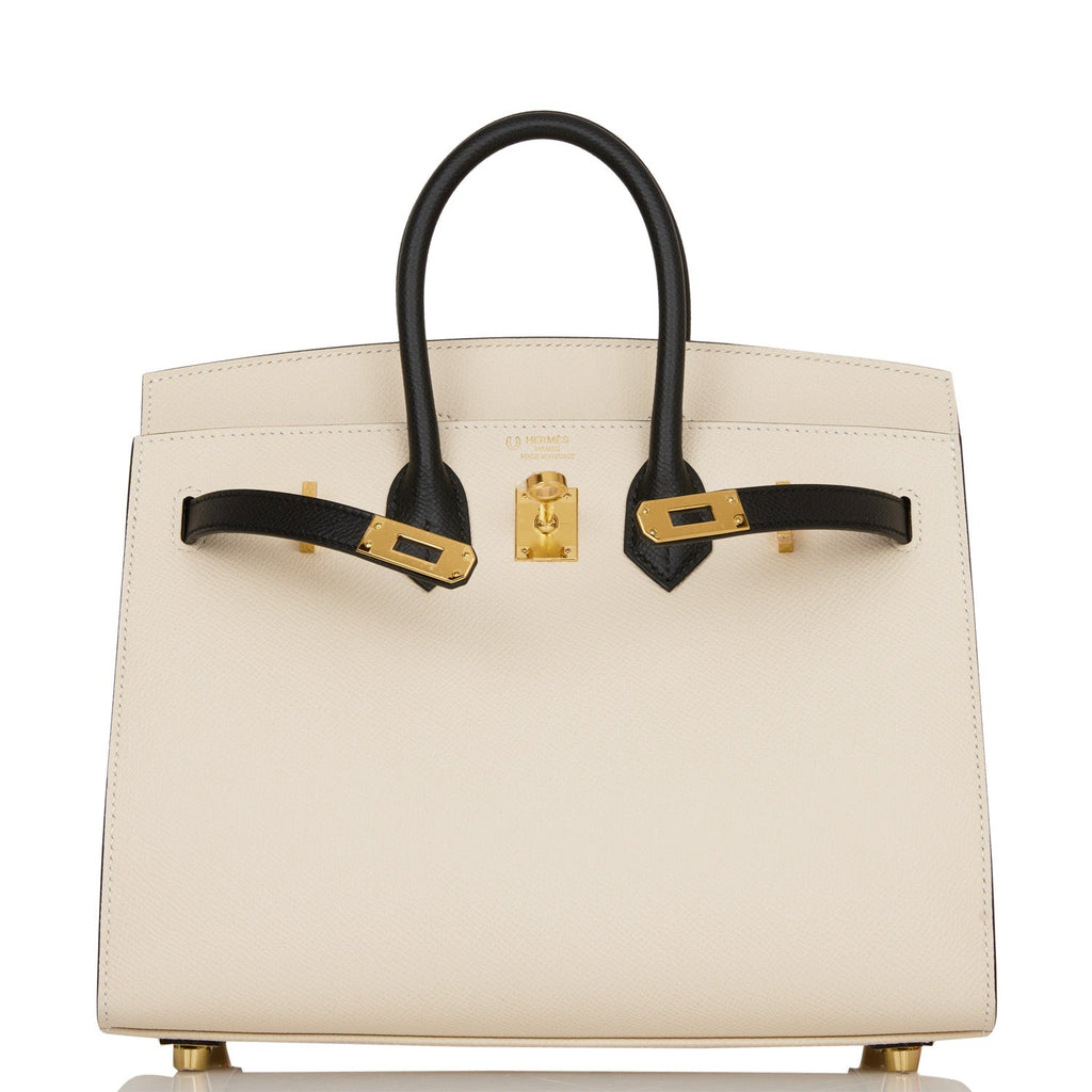 Hermes HSS Bi-Color Gold and Craie Togo Birkin 25cm BGHW – Madison