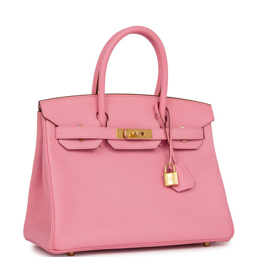 Hermes Rose Confetti Pink Special Order Chevre Birkin with Horseshoe  Stamp