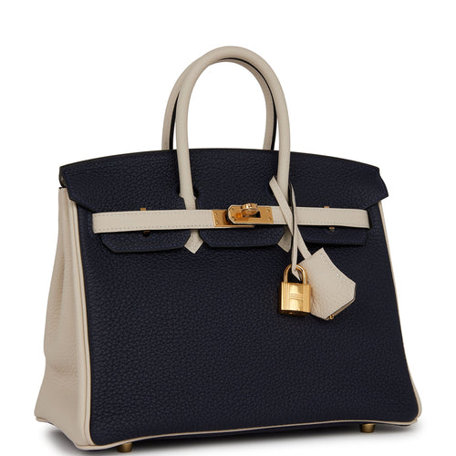 Hermes Birkin Handbag Bleu Nuit Togo with Rose Gold Hardware 30 at 1stDibs