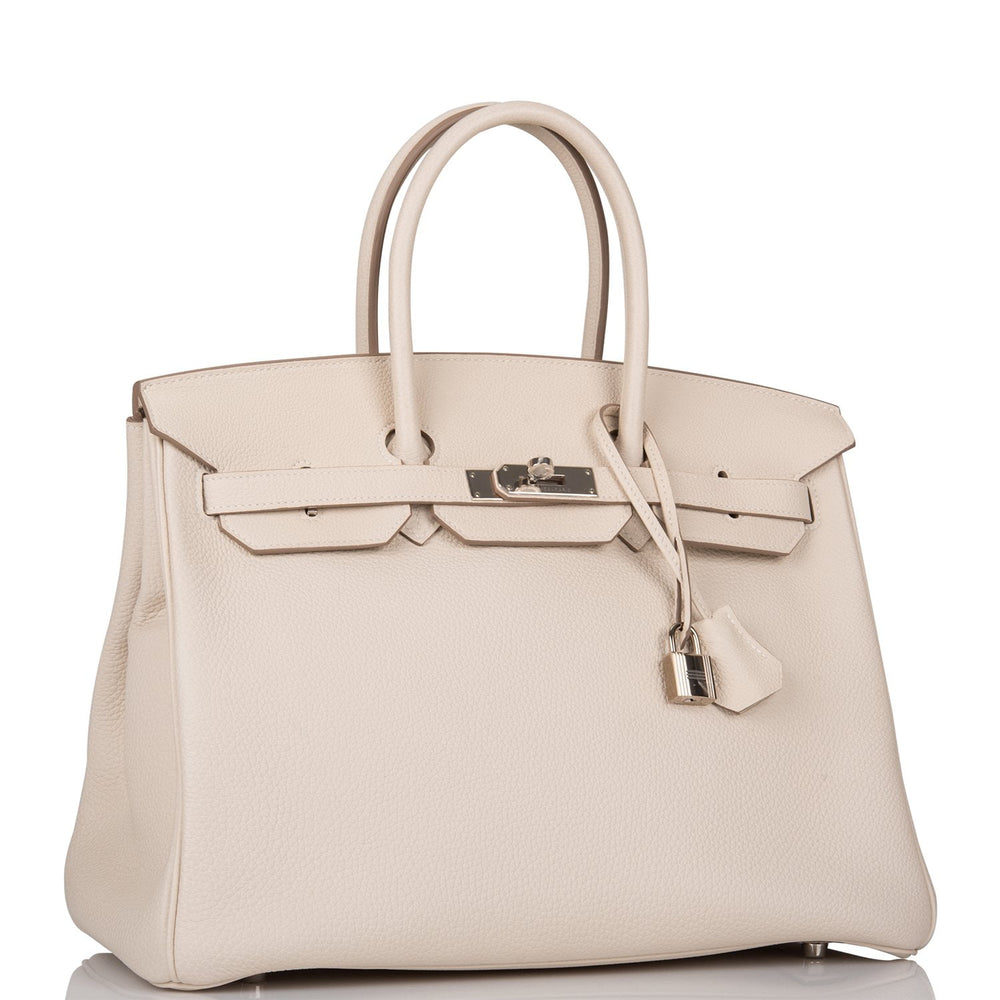 Hermes Craie Togo Birkin 35cm Palladium Hardware