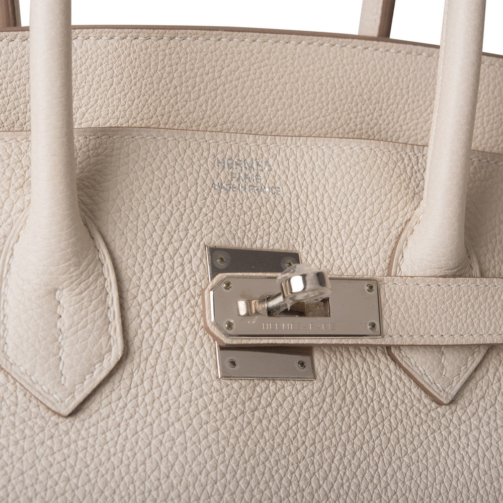 Hermes Craie Togo Birkin 35cm Palladium Hardware