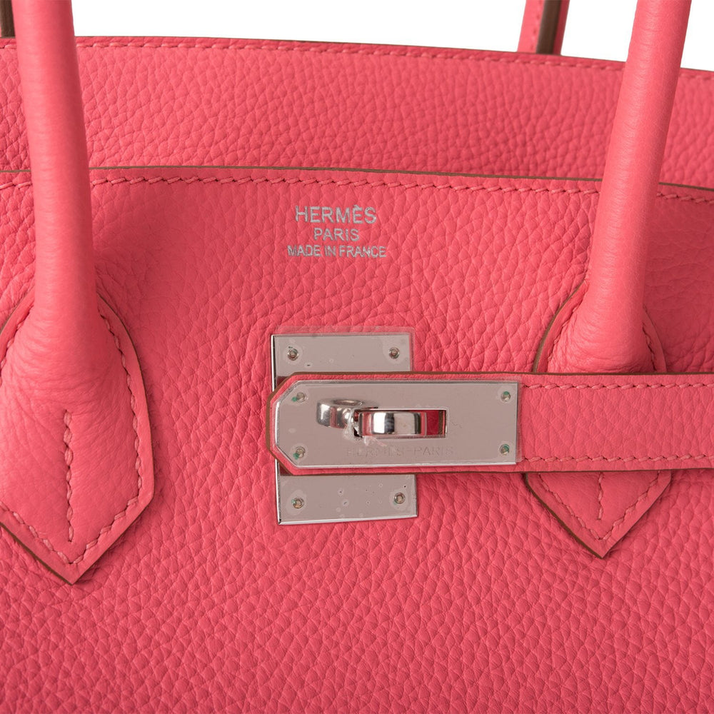 Hermes Rose Lipstick Togo Birkin 35cm Palladium Hardware