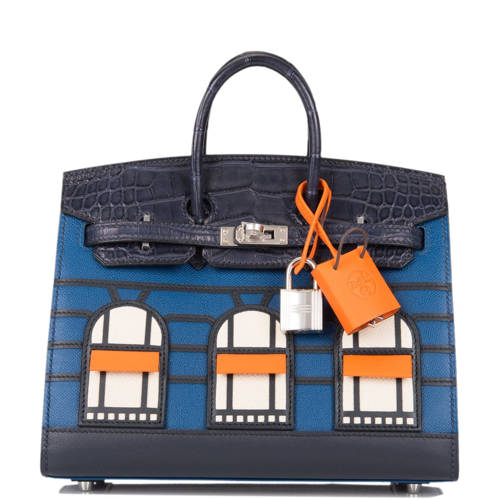 Hermes Bleu Sac Birkin Faubourg 20cm 