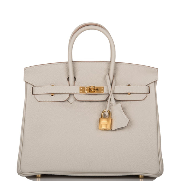 Hermes Birkin 25 Gold Togo Gold/Palladium Hardware - HoooGoods