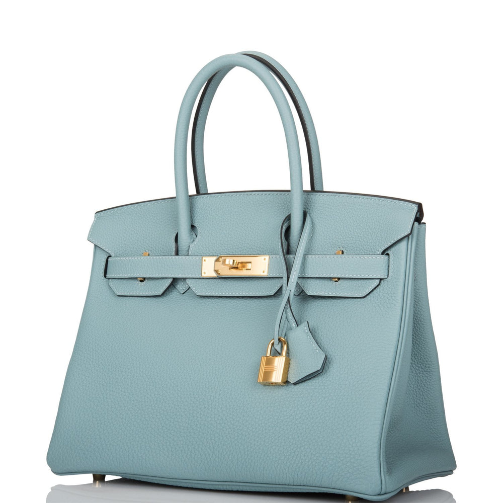 Hermes Ciel Togo Birkin 30cm Gold Hardware