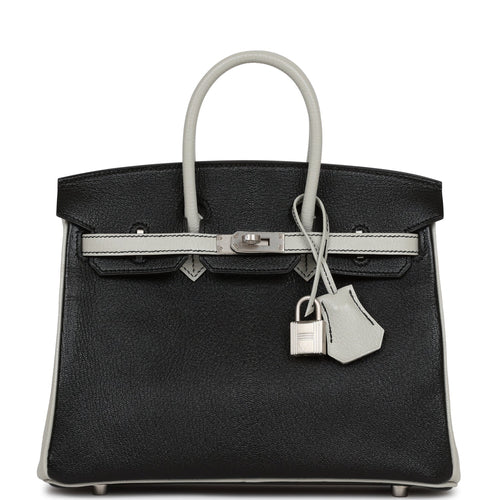 Hermes Birkin HSS 25 Bag Gris Perle / Black Matte Alligator Palladium –  Mightychic