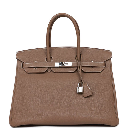 HERMES Togo Birkin 35 Capucine Bag