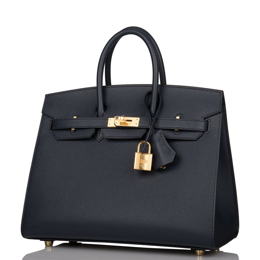 Hermes Kelly 25 Sellier Bleu Brume Epsom Palladium Hardware - Vendome Monte  Carlo