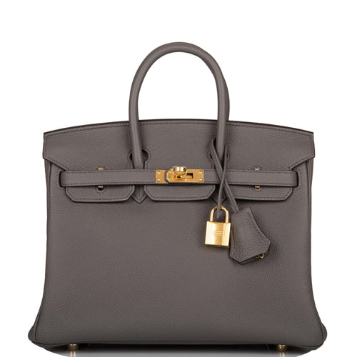 Hermes Birkin Sellier 25 Etain Epsom Gold Hardware – Madison