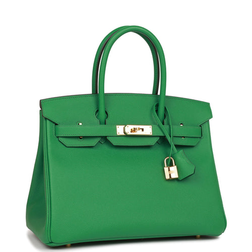 Hermes Birkin 35 Lime Candy Limited Edition Bag Epsom Palladium – Mightychic