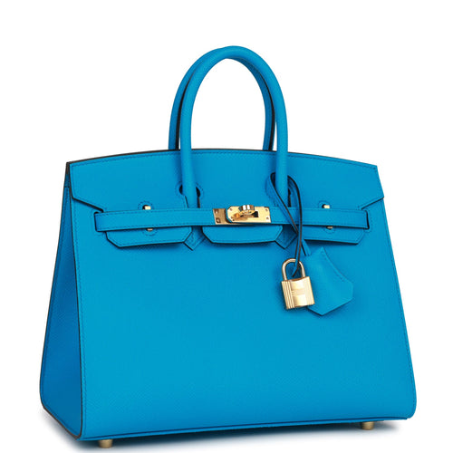 Hermes Birkin 25 Bleu France Togo Gold Hardware – Madison Avenue Couture