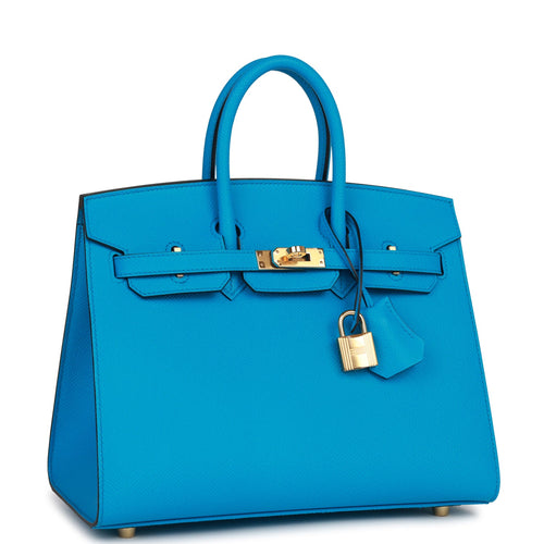 Hermes Birkin Sellier 30 Bleu Frida Madame Palladium Hardware