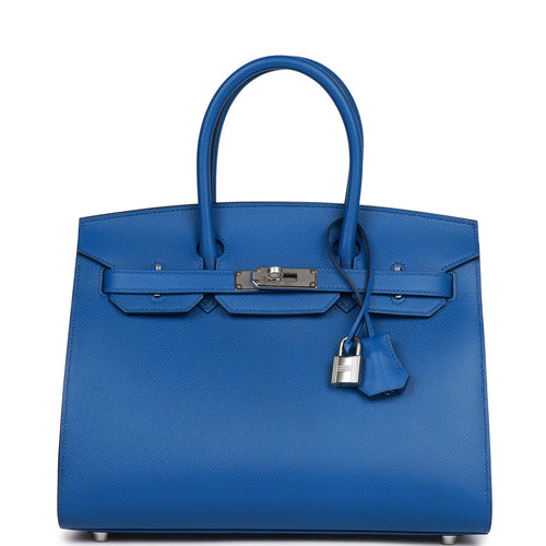 Hermes Birkin 25 Bag 3p Blue Atoll Swift GHW