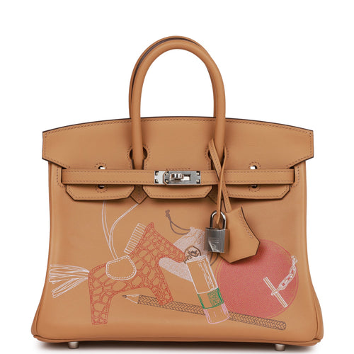 HERMÈS Limited Edition Birkin Picnic 25 handbag in Gold Swift leather with  Palladium hardware [Consigned]-Ginza Xiaoma – Authentic Hermès Boutique