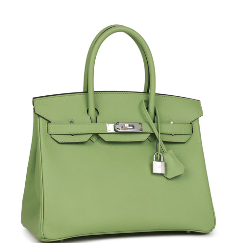 Hermes Birkin 25 Vert Criquet Chic Green Bag Gold Hardware Y Stamp