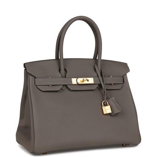 Hermès Gold Birkin 35cm of Togo Leather with Palladium Hardware