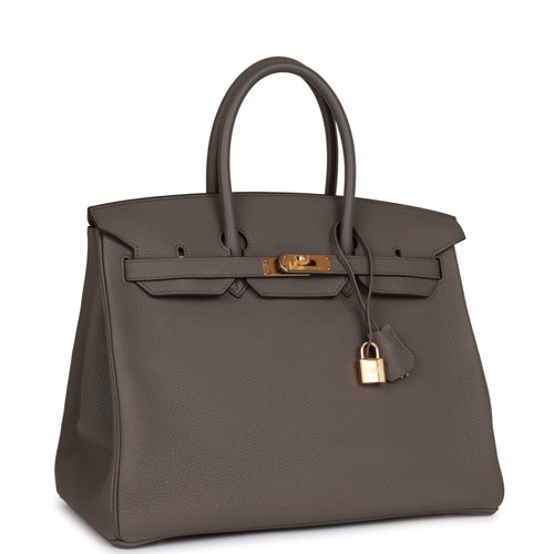 Hermes Birkin 30cm Orange Bag Togo Gold Hardware - Nadine Collections