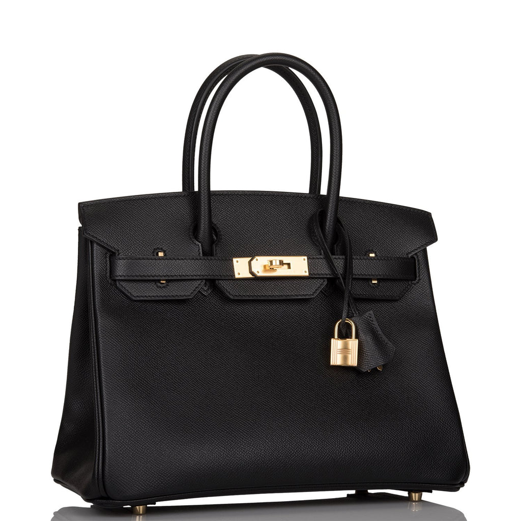 Hermes Black Epsom Birkin 30cm Gold Hardware – Madison Avenue Couture